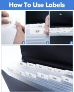Cesil 3Pcs Expanding File Folders, 13 Pockets File Organizer Accordion File Holder with Elastic Buckles Closure, A4 Paper Document Organizer for Home School Office - Image 5