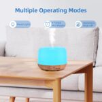 Aromatherapy Essential Oil Home Diffuser with Remote Control, 300ML Large Room Cool Mist Air Humidifier, 8 Hours Quiet Operation, Timer, 7 Colors LED Night Night，Suitable Home,Yoga. - Image 6