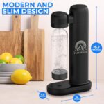 Original Soda Maker (Matte Black): Carbonate Drink (1L PET Bottle Included), Create Sparkling, Seltzer & Fizzy Water, Compatible with Any Screw-In 60L CO2 Carbonator (Not Included) - Image 3