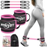 Ankle Resistance Bands with Cuffs, Workout Sets for Women, Resistance Bands for Working Out, Exercise Band for Leg Booty, Home Gym Workout Equipment, Ankle Weights Fitness Band Set - Image 2