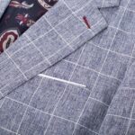 PJ PAUL JONES Mens Casual Sport Coats Two Buttons Lightweight Business Sport Blazer - Image 3