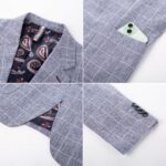 PJ PAUL JONES Mens Casual Sport Coats Two Buttons Lightweight Business Sport Blazer - Image 7