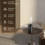 Waterless Essential Oil Diffuser, Diffuser,Portable Aromatherapy Diffuser,Light Show,3 Countdown Timers & 3 Mist Levels for Home, Room, Car, Office (Black) - Image 3