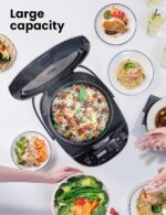 COMFEE' Rice Cooker, Japanese Large Rice Cooker with Fuzzy Logic Technology, 11 Presets, 10 Cup Uncooked/20 Cup Cooked, Auto Keep Warm, 24-Hr Delay Timer - Image 7