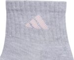 adidas Women's Ankle Socks, Athletic Cushioned Quarter Fit, 6-Pack, Durable, Comfortable, Cooling, with Compression - Image 4