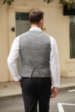 COOFANDY Men's Casual Business Vests Lightweight Waistcoat Slim Fit Suit Vest - Image 8
