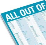 Knock Knock All Out Of Grocery List Note Pad, 6 x 9-inches (Blue) - Image 4