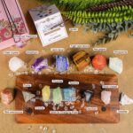 AOOVOO 17Pcs Crystals and Healing Stones, 14Pcs Real Raw Chakra Stones Set, Selenite Charging Plate, Amethyst Necklace, Rose Quartz, Mothers Day Gifts, Gift Box, Guide for Beginners, Collection, Meditation, Yoga - Image 7