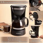 Drip Coffee Maker by Mixpresso Coffee (6 Cups), Black - Image 5