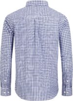 Alimens & Gentle Men's Plaid Button Down Shirts Cotton Long Sleeve Dress Shirts Regular Fit Gingham Shirts - Image 3