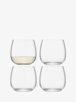LSA International Borough Stemless Wine Glasses 13 oz, Set of 4, Luxury Elegant Modern Cocktail Drinking Glassware - Image 2