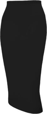 Tapata Women's Office Work Pencil Skirt Stretch High Waist Below Knee Bodycon for Business Casual - Image 2