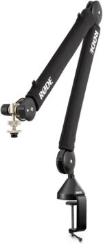 Rode RODECaster Pro II Audio Production Console with 4x Rode PodMic Podcasting Microphones, Rode PSA1+ Professional Boom Arms, Over-Ear Headphones, 32GB microSD Card, XLR Cables and StreamEye Cloth - Image 7