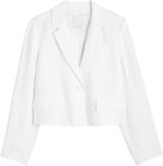 IDEALSANXUN Womens Cropped Blazer Casual Lightweight Cotton Linen Blazer Suit Jackets - Image 7