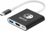 Switch Dock Compatible with Nintendo Switch Docking Station Portable Switch TV Adapter Support 4K/30HZ Switch TV Dock Mode Compatible Switch Doc Station for Nintendo Switch/OLED (NOT for Switch 2) - Image 2