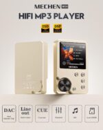 MECHEN M30 HiFi MP3 Player, Lossless DSD High Resolution Digital Audio Music Player, High-Res Portable Audio Player with 64GB Memory Card (Gold) - Image 3