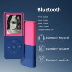Mp3 Player with Bluetooth,Classic Portable Mp3 & Mp4 Players,HiFi Sound Music Player with SD Card Slot/Photo Viewe/Video Play/FM Radio/Recorder/E-Book for Kids,Long Battery Life Red 64GB - Image 5