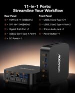 ACEMAGICIAN Kron Mini K1 Mini PC, Ryzen 7 7730U (Upgraded 5825U/7430U) up to 4.5Ghz, 16GB RAM 512GB SSD Micro Computer Support 4K, Desktop PC with WiFi6/BT5.2/Pre Win11Pro, Home Office Casual Gaming - Image 8