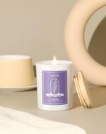 AOOVOO Lavender Scented Candles for Women - Aromatherapy Candle with Crystals Inside, 7oz Soy Candles for Home Scented, Birthday Gifts Mothers Day Candle for Women Mom - Image 8
