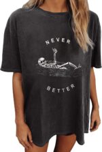 Vintage Shirts for Women Cute Graphic Tee Spring Short Sleeve Tops Oversized Tshirts Teen Aesthetic Clothing - Image 2