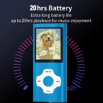 MP3 Player / MP4 Player, Hotechs MP3 Music Player with 32GB Memory SD Card Slim Classic Digital LCD 1.82'' Screen MINI USB Port with FM Radio, Voice Record (Deep Blue) - Image 4