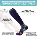 Compression Socks (2/3 Pair) for Men and Women 20-30 mmHg Regular and Plus Size Compression Scoks:Size S-7XL - Image 5