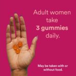 SmartyPants Women's Multivitamin Gummies, Sugar Free: Biotin, Methylfolate, Omega 3 (ALA), Vitamin D3, C, Vitamin B12, B6, A, K & Zinc, Inositol, Gluten Free, 60 Count (20 Day Supply) - Image 7