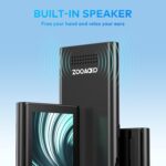128GB MP3 Player, ZOOAOXO Music Player with Bluetooth 5.2, Built-in HD Speaker, FM Radio, Voice Recorder, Mini Design, Weigh 2.4 oz, HiFi Sound, Ideal for Sport, Earphones Included - Image 7