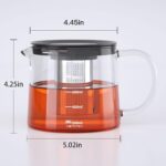 Glass Teapot with Removable Infuser, 1000ml/33OZ Stovetop Safe Tea Kettle for Blooming & Loose Leaf Tea, Premium Gift Box - Image 8