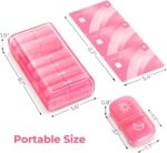 AUVON XL Weekly Pill Organizer 2 Times a Day with One-Side Large Opening Design for Easy Filling, AM PM Pill Box 7 Day, Portable Travel Pill Case for Medication, Vitamins, Fish Oils, Supplements - Image 7