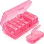 AUVON XL Weekly Pill Organizer 2 Times a Day with One-Side Large Opening Design for Easy Filling, AM PM Pill Box 7 Day, Portable Travel Pill Case for Medication, Vitamins, Fish Oils, Supplements - Image 2