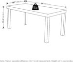 Furinno Classic Simple Coffee Table for Living Room, 38.98 (W) x 17.52 (H) x 18.9 (D) Inches, Black - Image 4