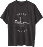 Vintage Shirts for Women Cute Graphic Tee Spring Short Sleeve Tops Oversized Tshirts Teen Aesthetic Clothing - Image 4