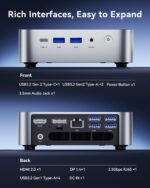 ACEMAGIC M1 Mini PC, Intel Core i9-11900H 32GB DDR4 1TB SSD, Mini Computers (4.9GHz, 8C/16T) PCIe3.0 Type-C/LAN 2.5G/HDMI/DP, 4K Triple Display 11 Pro Mini Desktop PC BT5.2/WiFi6/BT/for Home/Office - Image 9