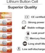 40 Pack CR2032 Batteries, 3V Lithium Coin Battery for Small Electronic Devices, 5 Year Shelf Life - Image 3