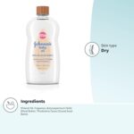 Johnson's Baby Oil, Mineral Oil Enriched with Shea & Cocoa Butter to Prevent Moisture Loss, Hypoallergenic, 20 fl. oz - Image 10