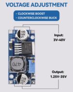 10 Pack LM2596 LM2596S Adjustable Voltage Regulator Step Down Variable Volt Regulator Input 3.0-40V Output 1.5-35V DC-DC Buck Converter Electronic Voltage Stabilizer Power Supply Module - Image 4