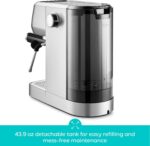 CASABREWS 3700 Essential Espresso Machine 20 Bar, Stainless Steel Cappuccino & Latte Machine with Steam Frother for Home, 43.9oz Water Tank, Silver - Image 7