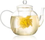1530 ml/52 oz Large Glass Teapot with Removable Infuser, Clear Tea Kettle Stovetop Safe for Loose Leaf and Blooming Tea, Tea Lover's Choice - Image 2