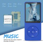 AGPTEK A02S 16GB MP3 Player, 70 Hours Playback Lossless Sound Music Player, Supports up to 128GB, Dark Blue - Image 4