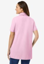 Woman Within Plus Size Perfect Short-Sleeve Polo Shirt - Image 3