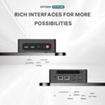 P3 Plus Mini PC Gaming Ryzen 7 7840HS, Pre-installes 11 Pro-OS, Dual Channel 32GB DDR5, 1TB M.2 2880 NVME SSD, Triple Displays, Dual LAN, Wi-Fi 6, BT 5.2 - Image 9