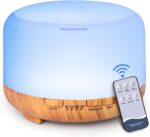 Essential Oil Diffuser, YIKUBEE Oil Diffuser, 500ml Humidifier, Diffusers for Home, Aromatherapy Diffuser with Remote Control, Diffusers for Essential Oils Large Room - Image 2