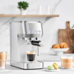CASABREWS 3700 Essential Espresso Machine 20 Bar, Stainless Steel Cappuccino & Latte Machine with Steam Frother for Home, 43.9oz Water Tank, Silver - Image 9