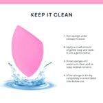 AOA Studio Collection Makeup Sponge Set Makeup Blender Latex Free and High-definition Super Soft Set of 6 Makeup Blender For Powder Cream and Liquid, Beauty Cosmetic Beveled Shape (Pink) - Image 6