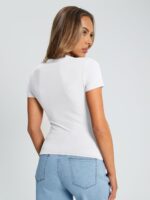 Trendy Queen Womens Basic T Shirts Summer Tops 2025 Crop Short Sleeve Slim Fit Tee Cute Gym Workout Clothes - Image 5