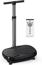 MERACH Vibration Plate Exercise Machine, Vibration Plate for Lymphatic Drainage Weight Loss, Vibrating Plate Exercise Machine with Handrails, Exercise Equipment for Women Men Home - Image 2