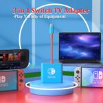 Switch Dock for Nintendo Switch Tv Adapter Portable Switch Docking Station, Switch TV Adapter Compatible Steam Deck/Switch OLED, USB C to HDMI Adapters Support 4K/1080P Switch TV Dock Mode - Image 4