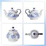 Bone China European Style Floral Ceramic Teapot - 45oz, Perfect for Tea Sets, Loose Tea, and Parties - Image 8