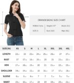 Idtswch Women's Polo Shirts UPF 50+ Casual Work Quick Dry 4 Buttons Short Sleeve Collared Golf Shirt XS-4XL - Image 7
